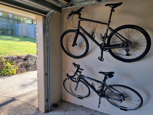 Maximize Garage Space with Bikeriser's Bike Stacking System - Turn Your Bikes Into Works of Art